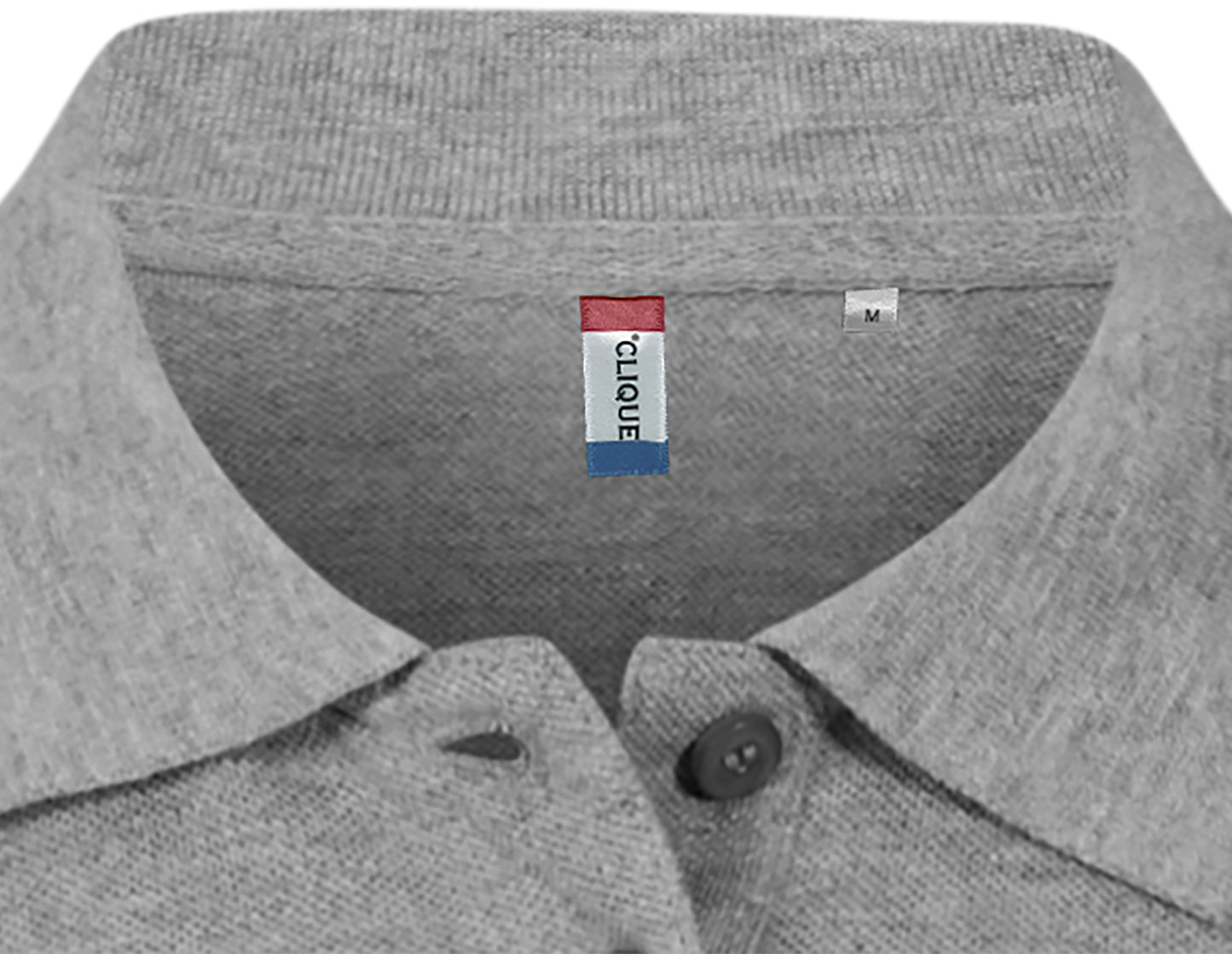 Poloshirt Graumeliert