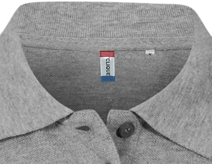 Poloshirt Graumeliert