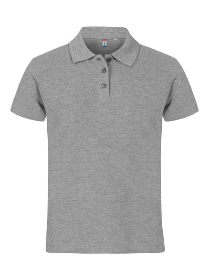 Poloshirt Graumeliert