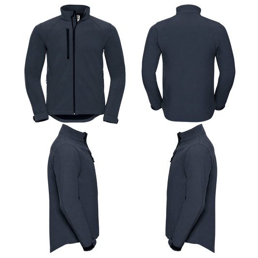 Softshelljacke Dunkelblau individuell bestickt Schweiz