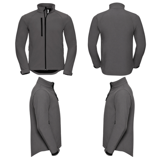 Softshelljacke Grau individuell bestickt Schweiz