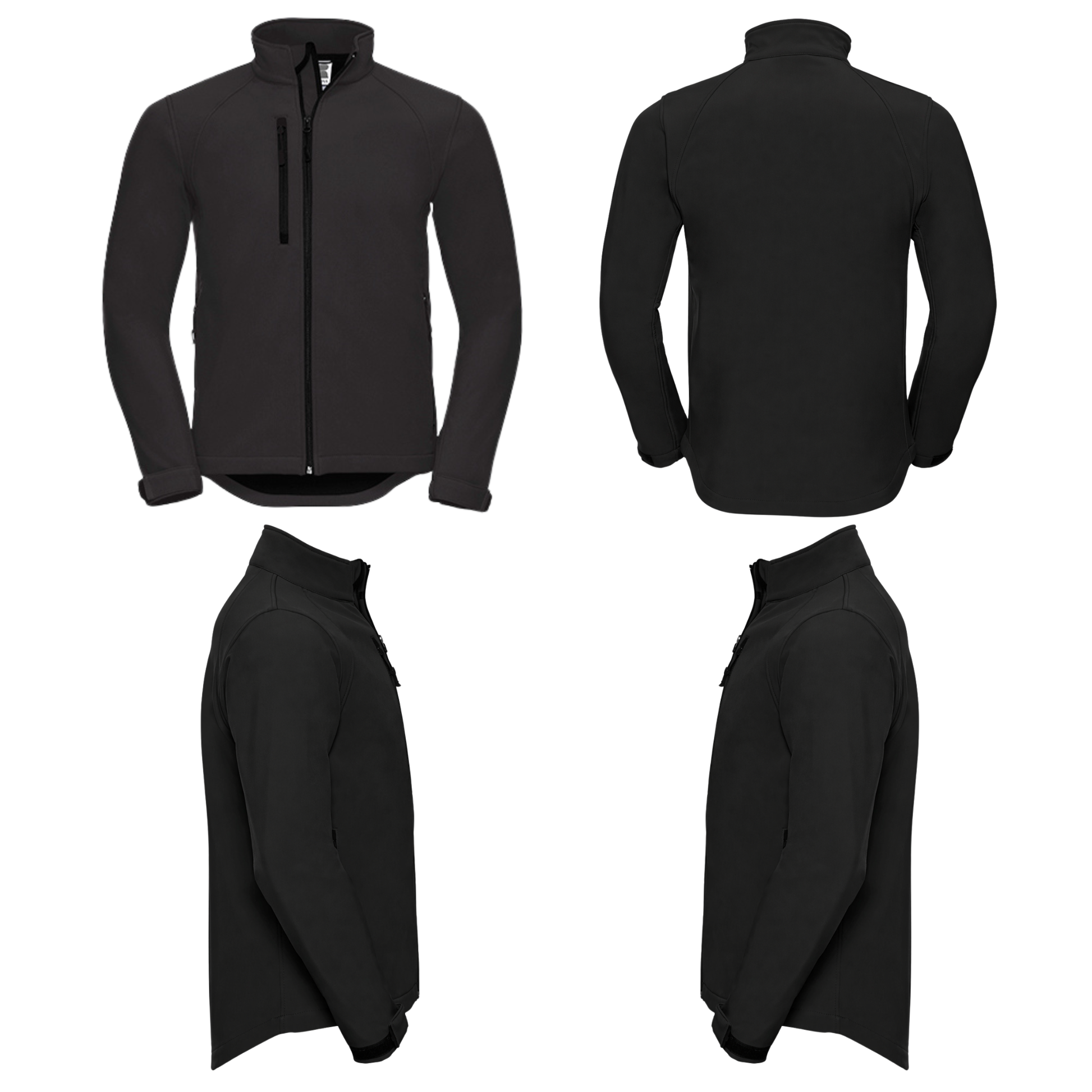 Softshelljacke Schwarz individuell bestickt Schweiz